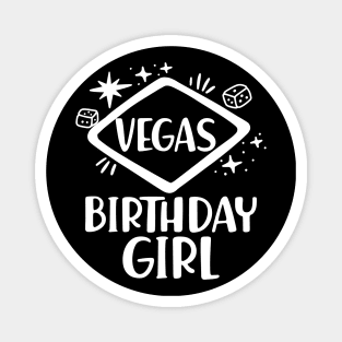 Vegas Birthday Girl Magnet